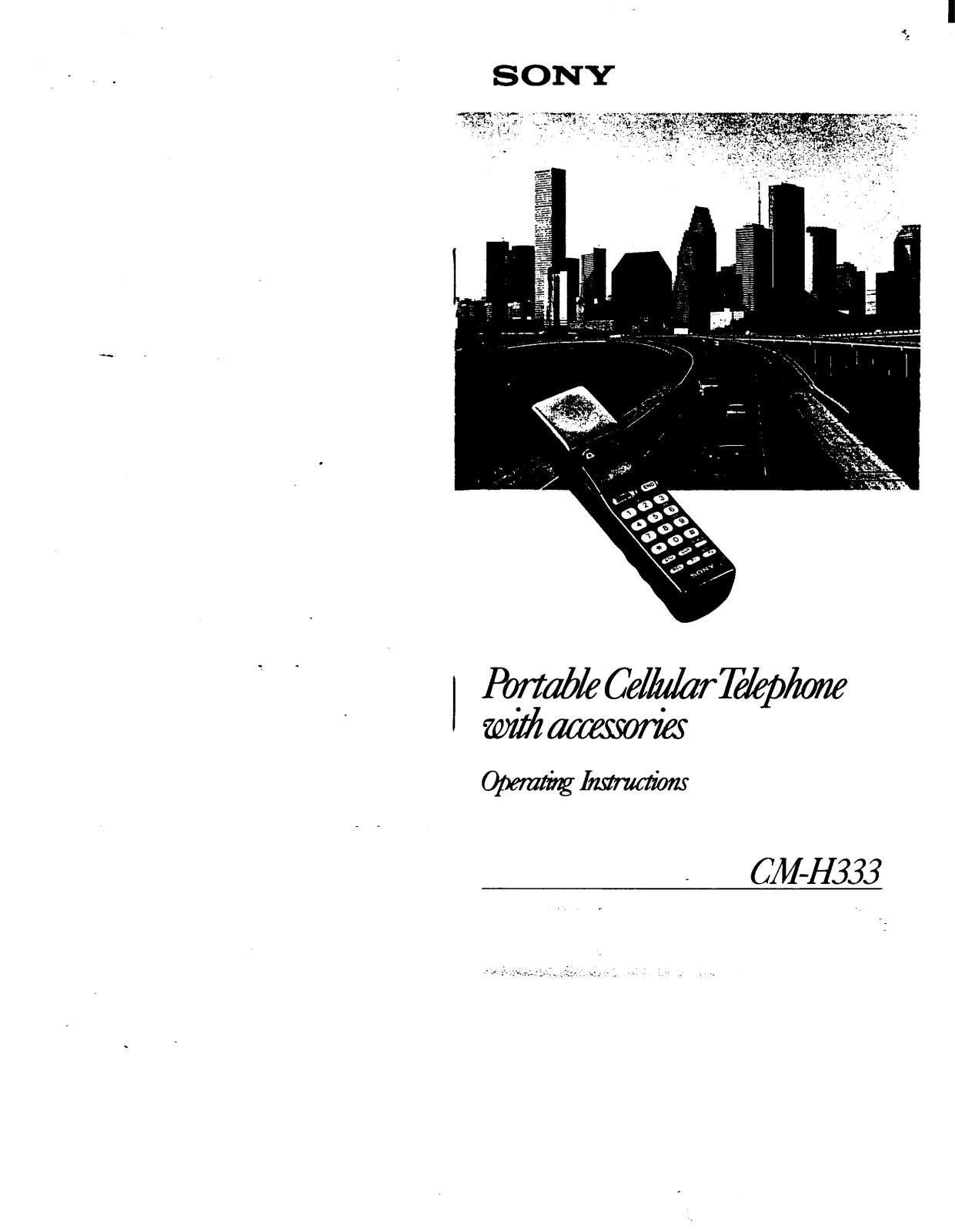 Sony CMH333 User Manual