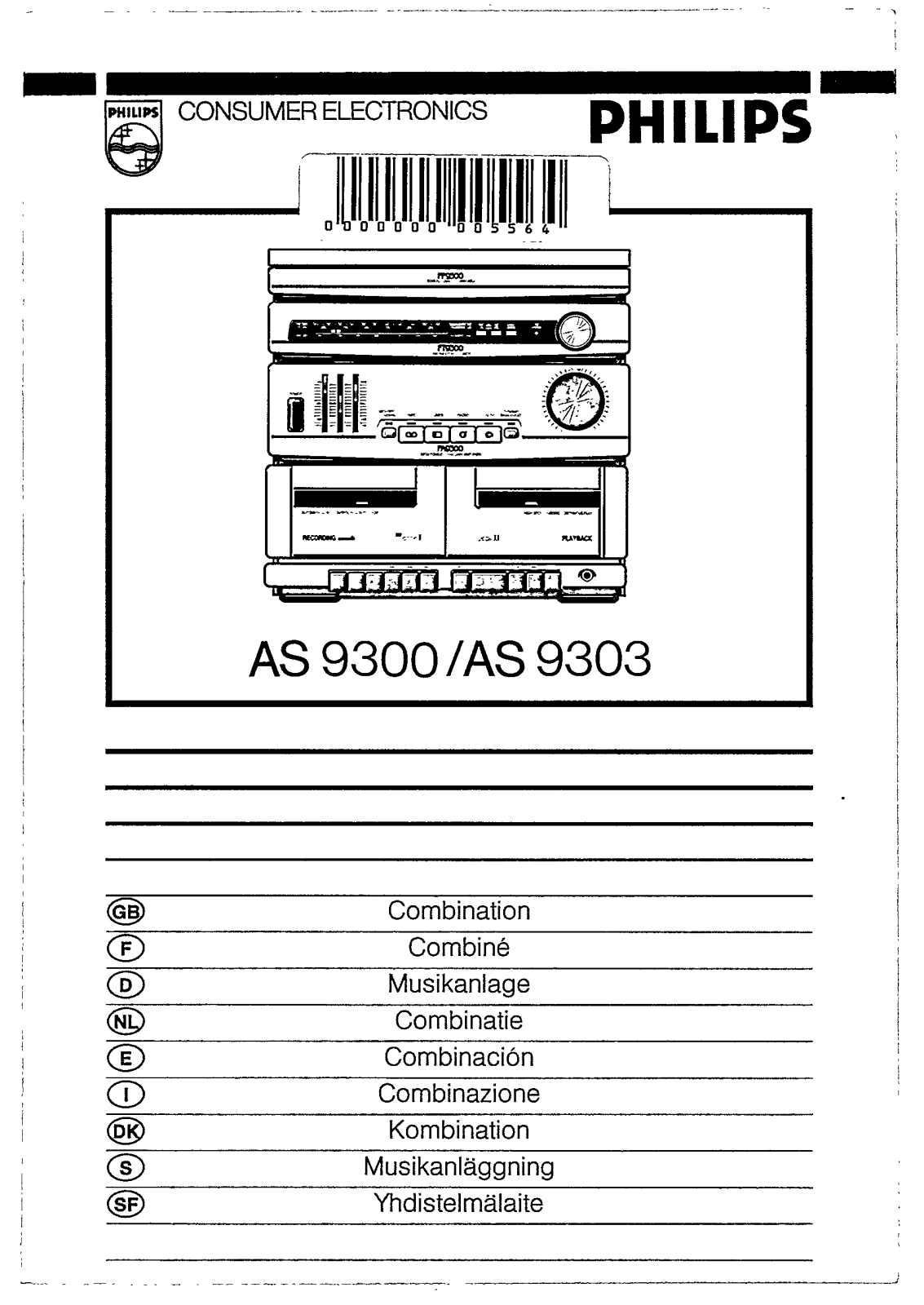 Philips AS9303, AS9300 User Manual