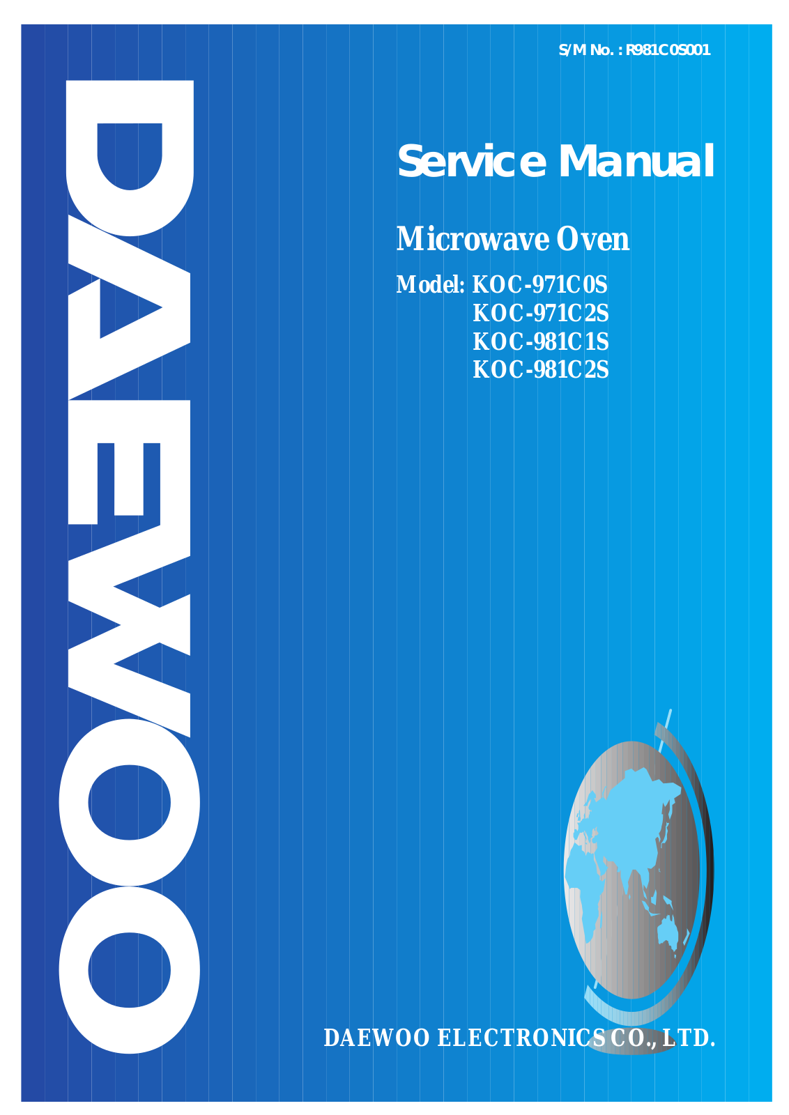 Daewoo KOC-981C2S Service Manual