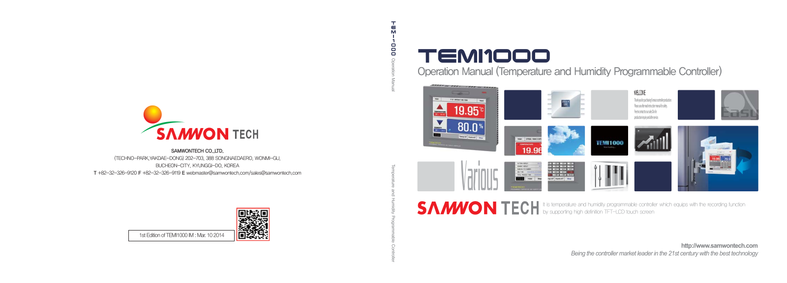 Samwon Tech TEMI1000 Series, TEMI1500, TEMI1300 WIDE, TEMI1900 WIDE Operation Manual