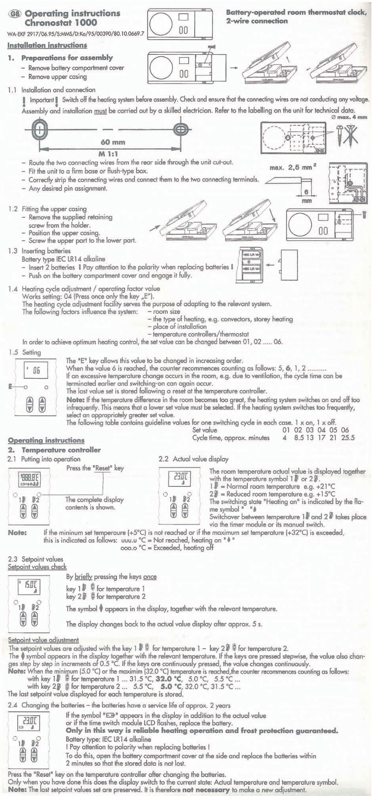 Grässlin Chronostat 1000 User Manual