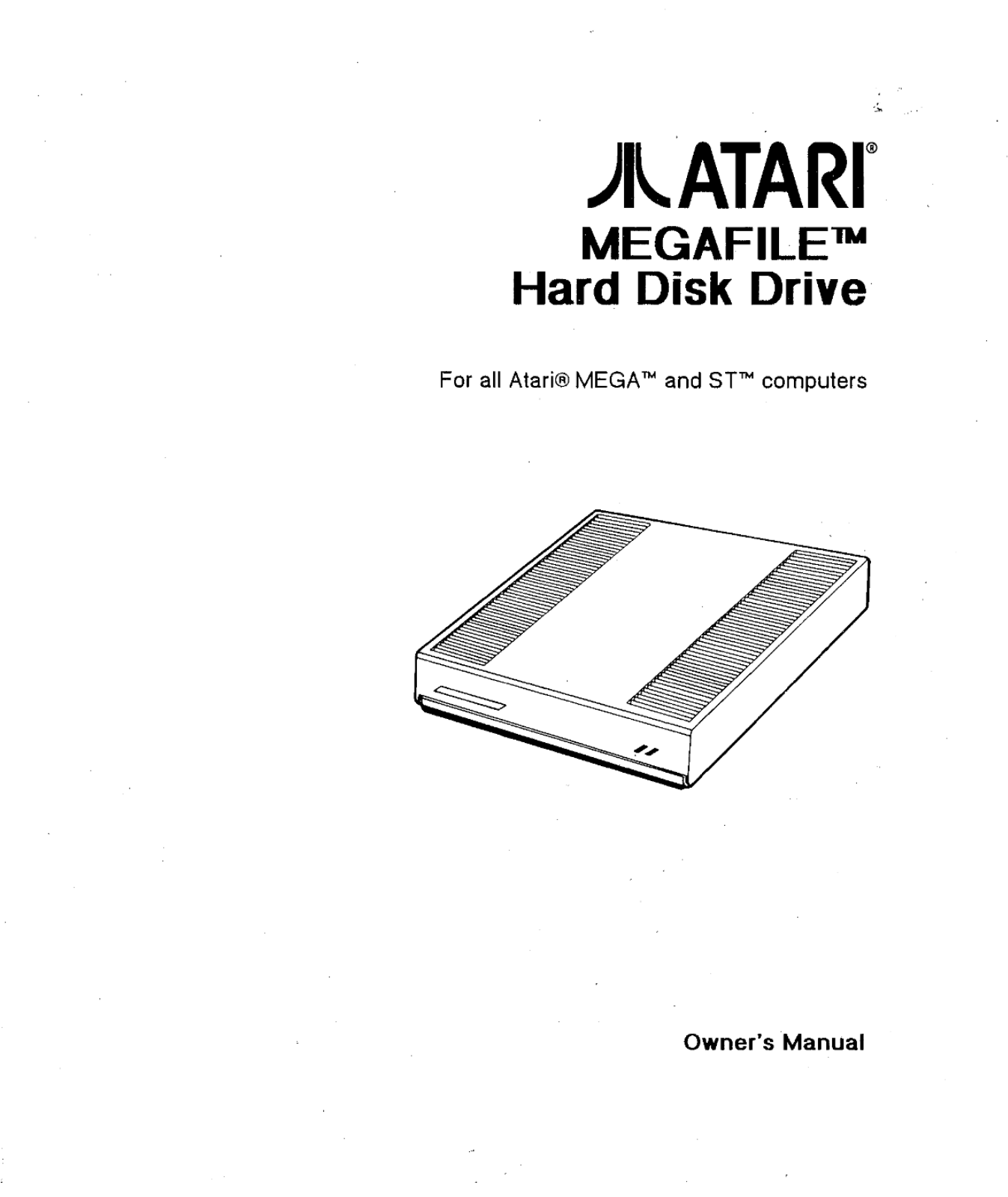 Atari Megafile Owner's Manual - ManualMachine.com