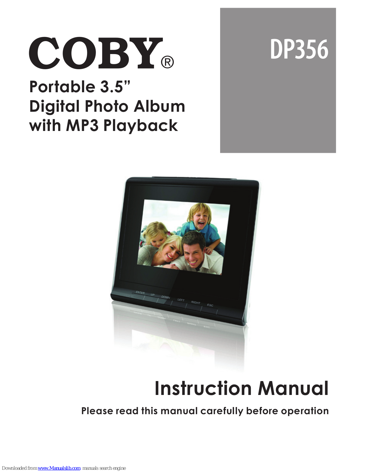 Coby DP356 Instruction Manual