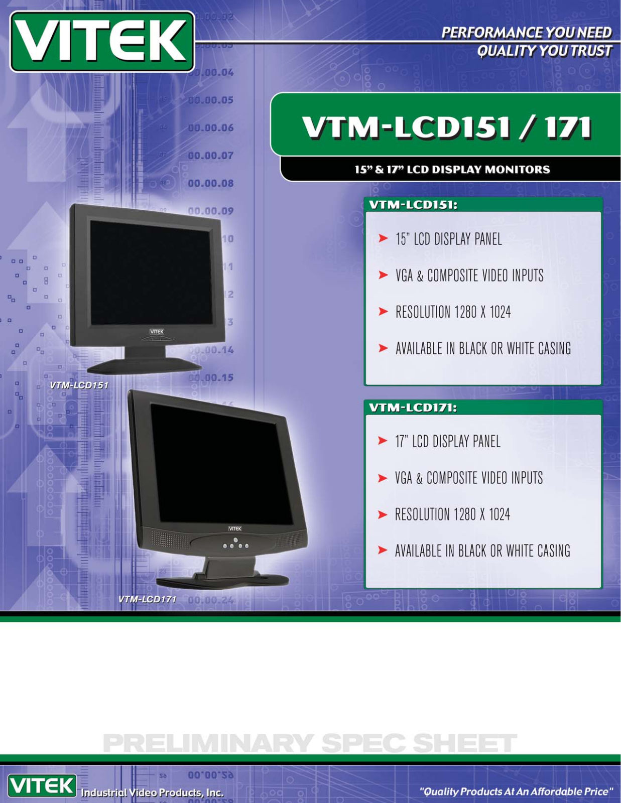 Vitek VTM-LCD151, VTM-LCD171 User Manual - ManualMachine.com
