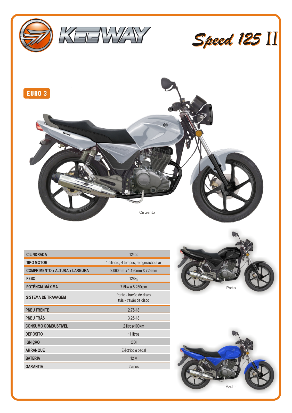 Keeway SPEED 125 II Brochure