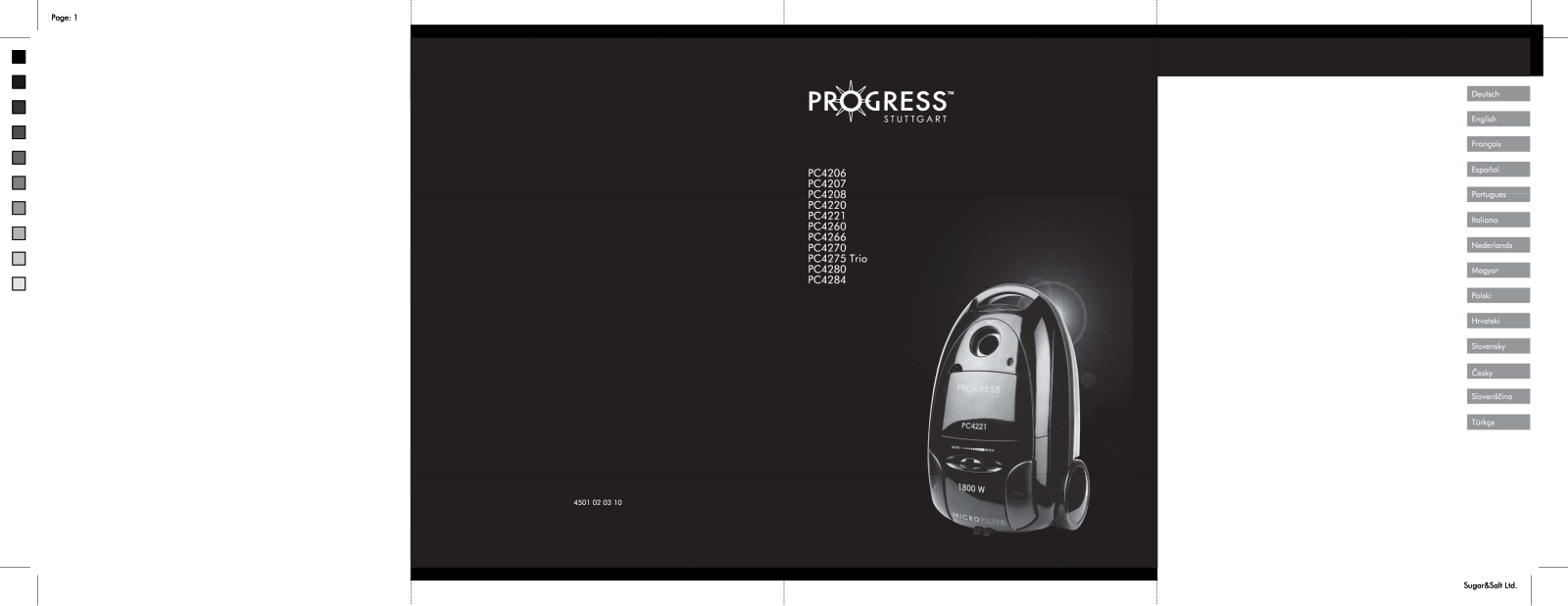 Progress PC4275, PC4284, PC4260, PC4220 User Manual