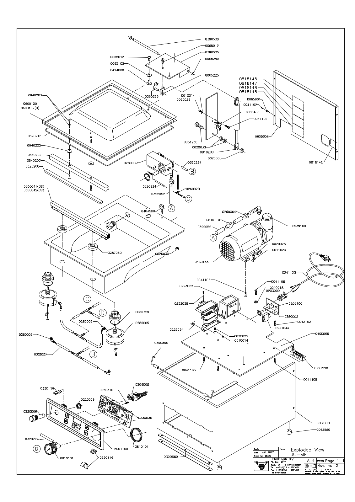 Henkelman Mini Jumbo Parts Diagram