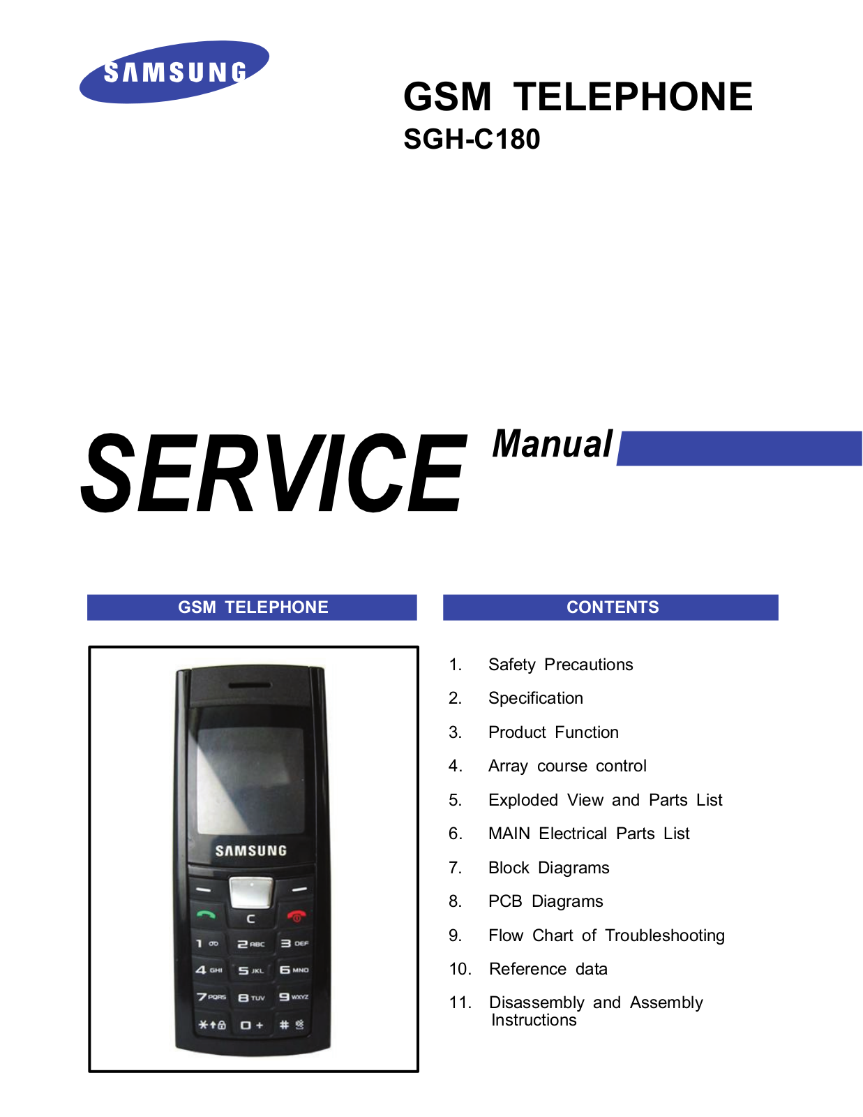 Samsung SGH-C180 Service Manual