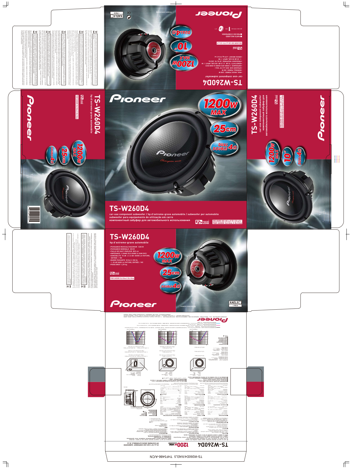 PIONEER TS-W260D4 User Manual