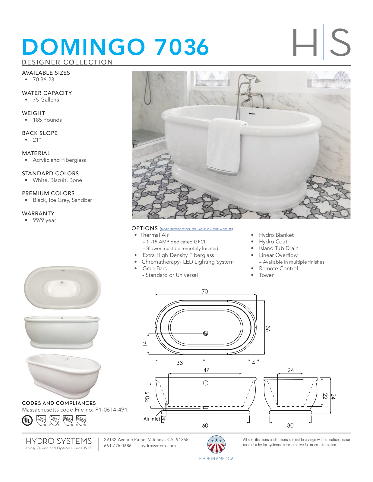 Hydro Systems HYDR2297 Specifications - ManualMachine.com