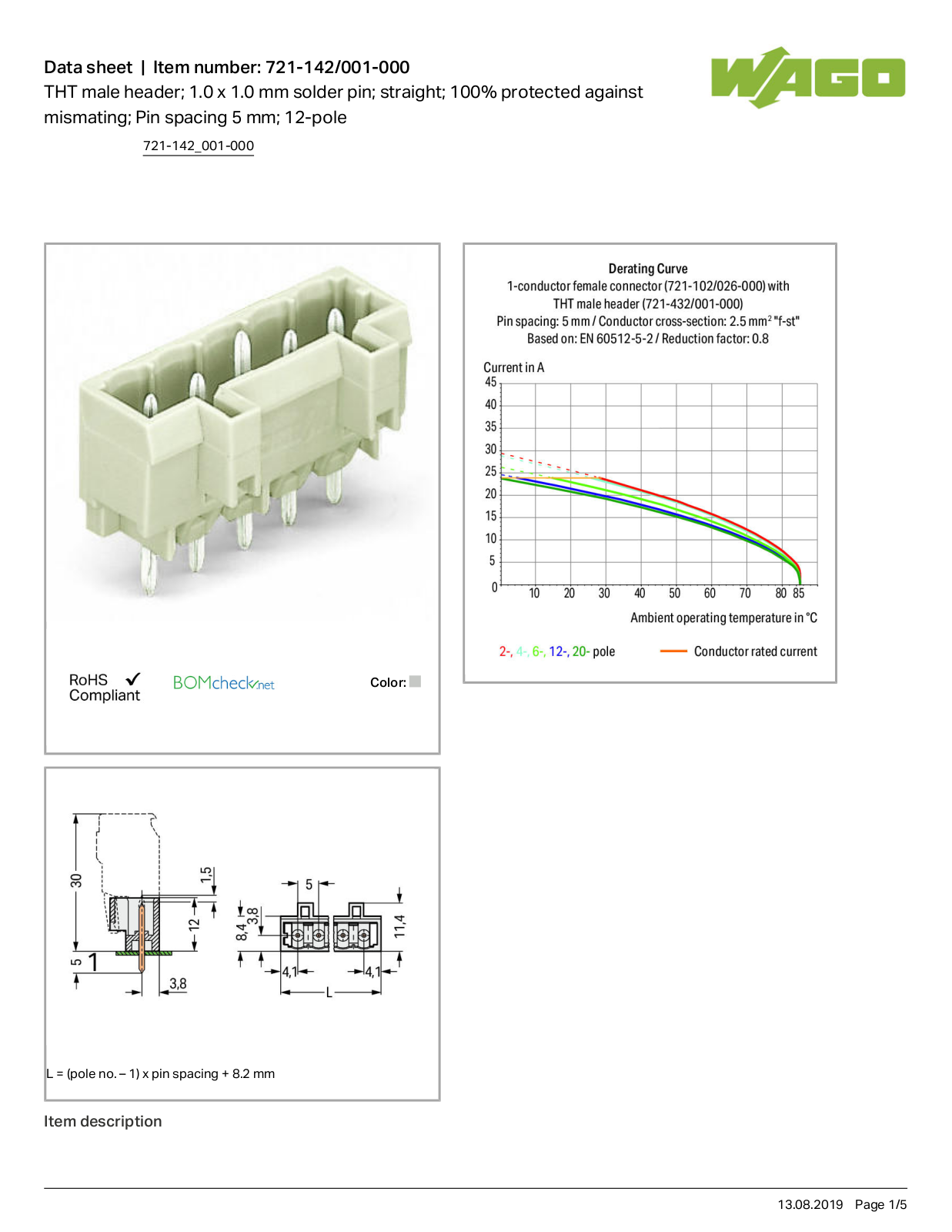 Wago 721-142/001-000 Data Sheet