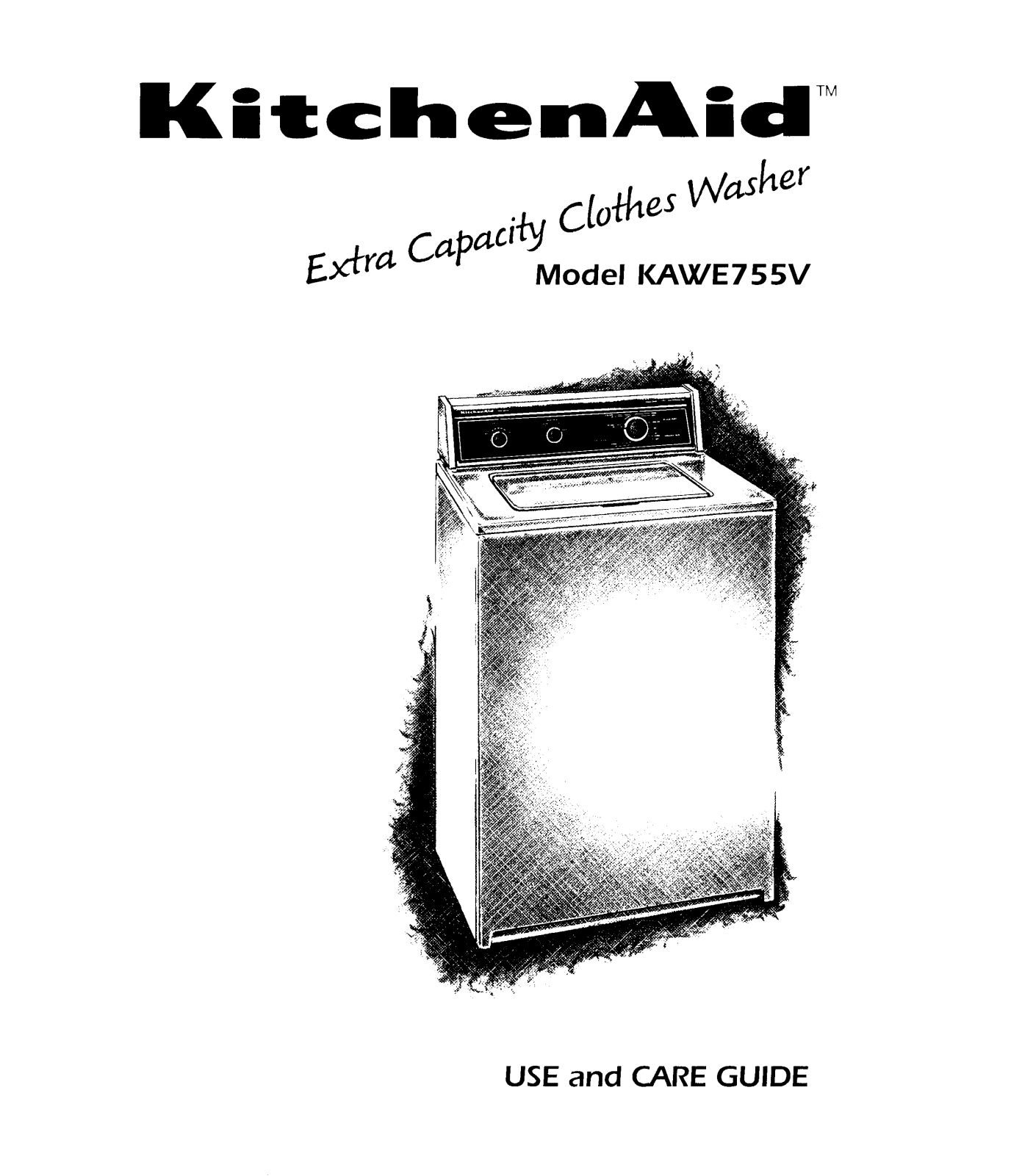 KitchenAid KAWE755V User Manual