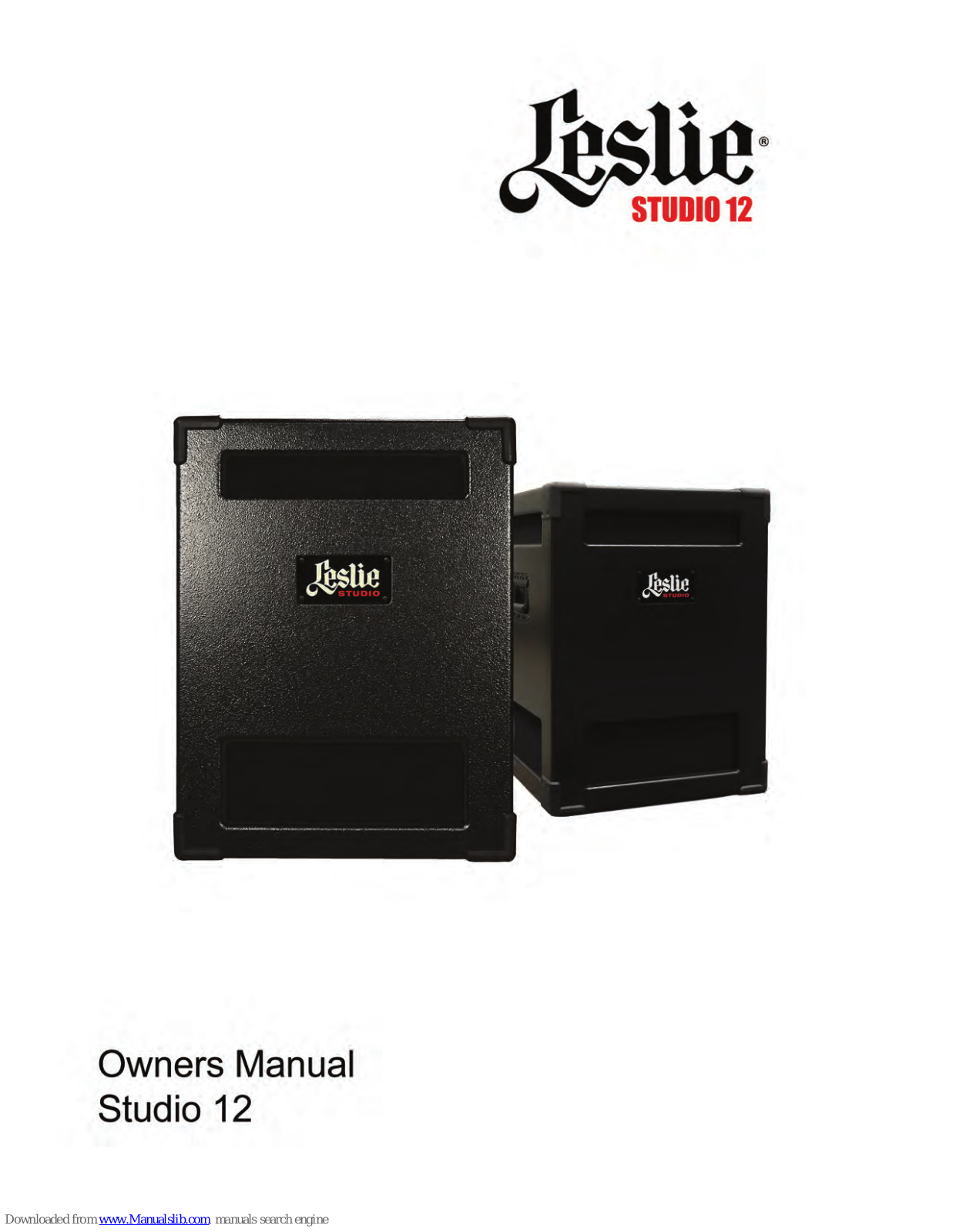 Leslie STUDIO 12 Owner's Manual