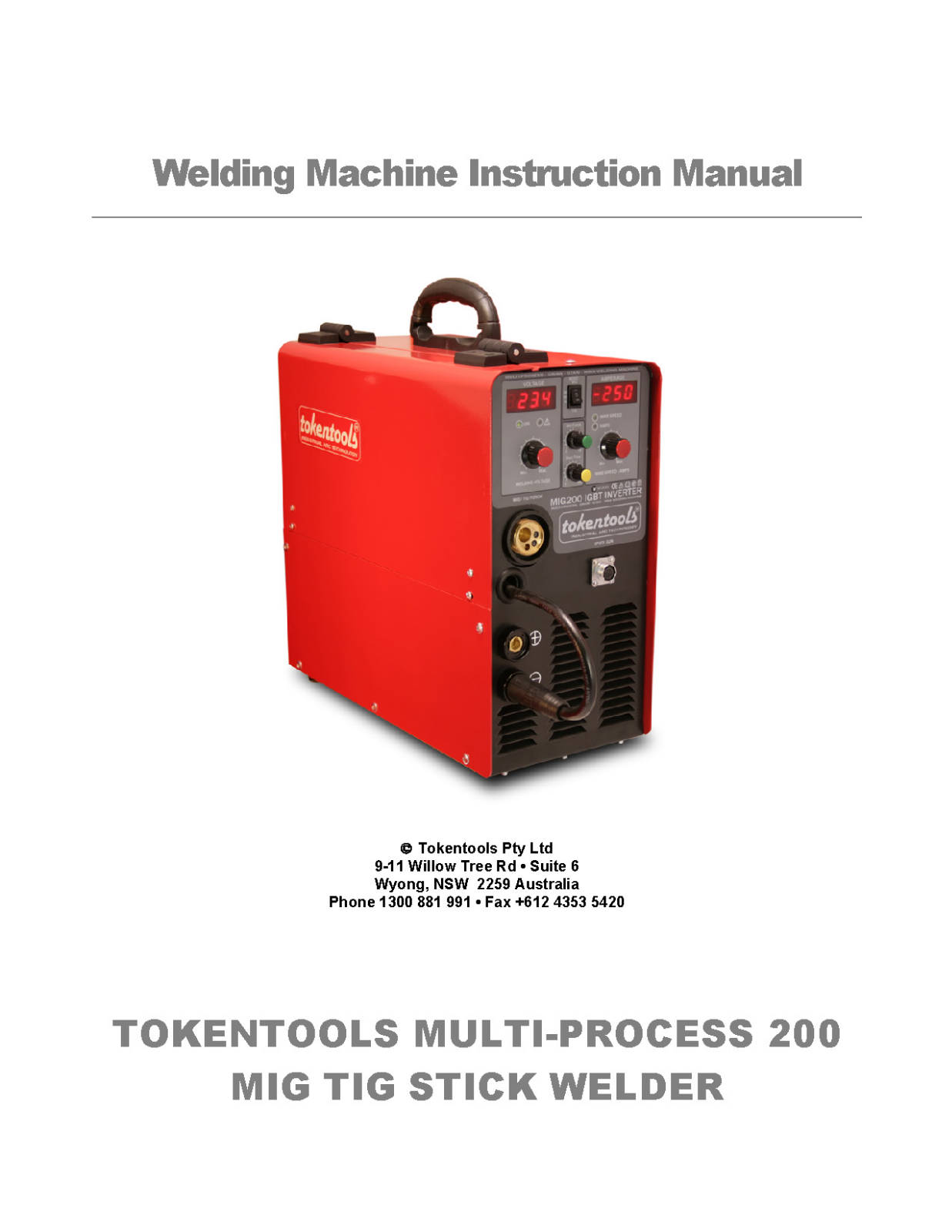 Tokentools Multi-process 200 Instruction Manual