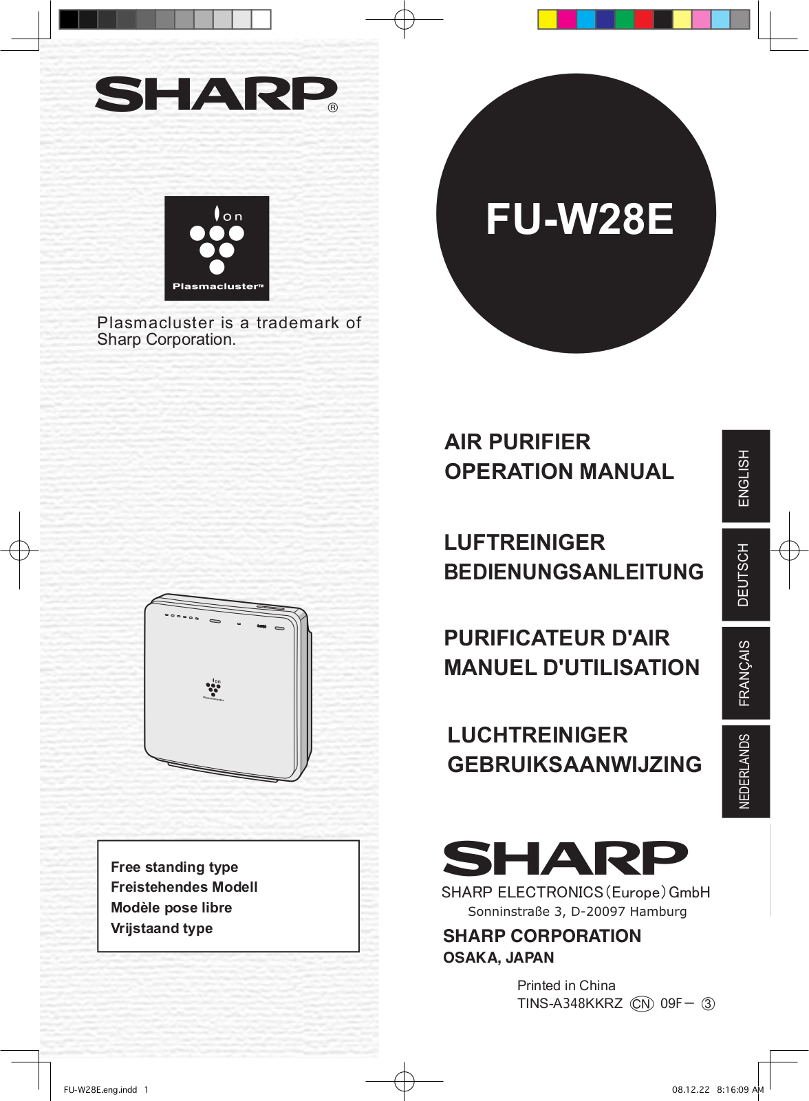 SHARP FU-W28E User Manual