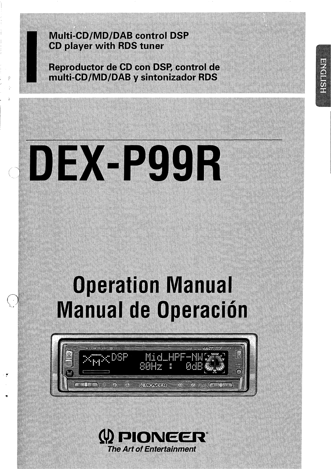 Pioneer DEX-P99R User Manual