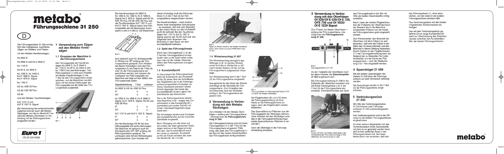 Metabo 31 250 User guide - ManualMachine.com