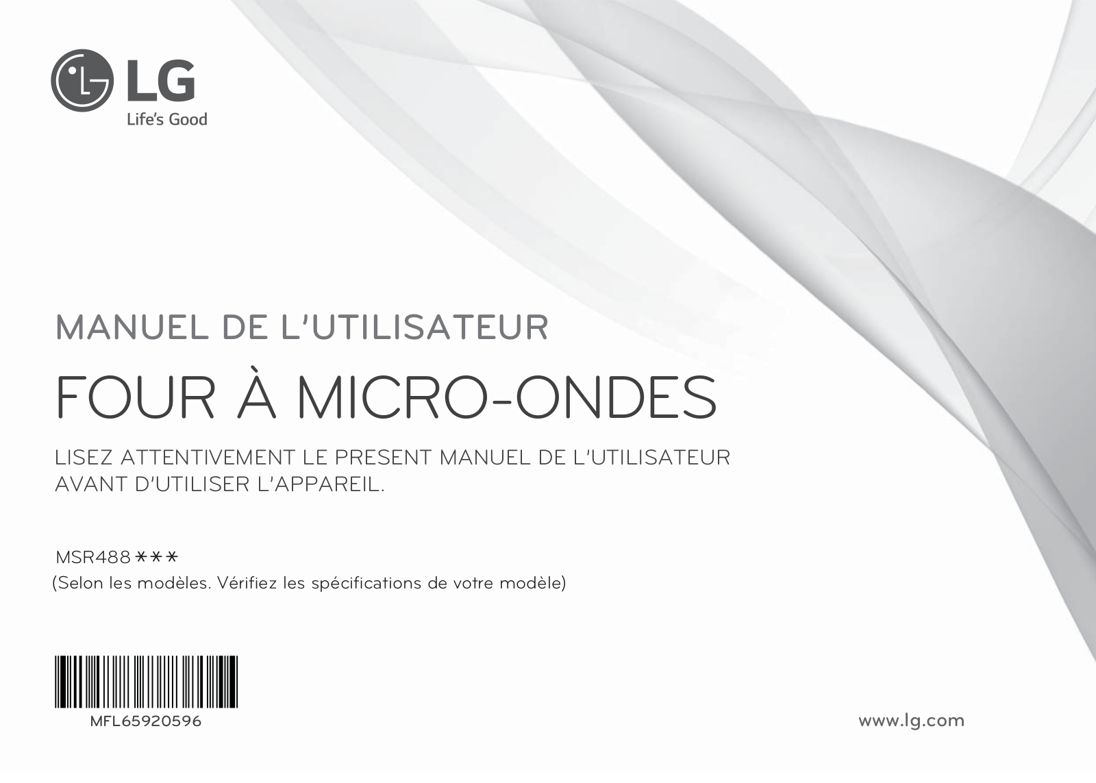 LG MSR4882NS User manual