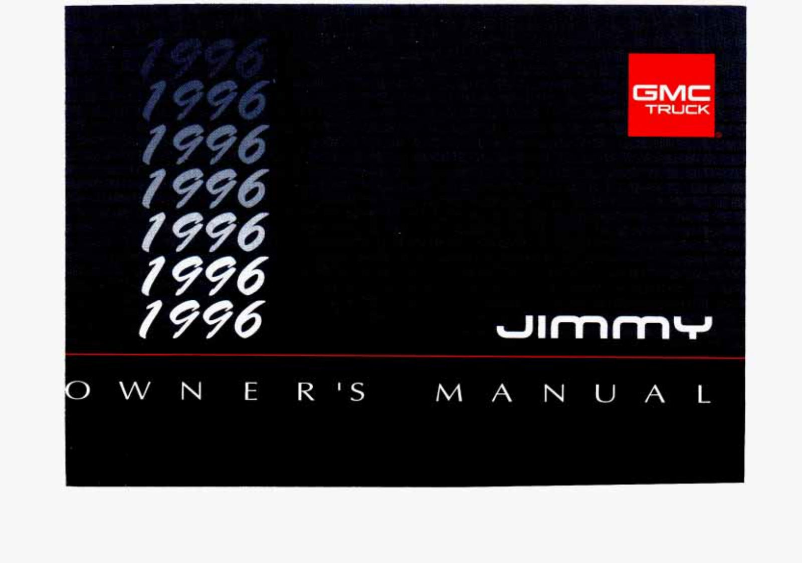 Gmc JIMMY 1996 User Manual