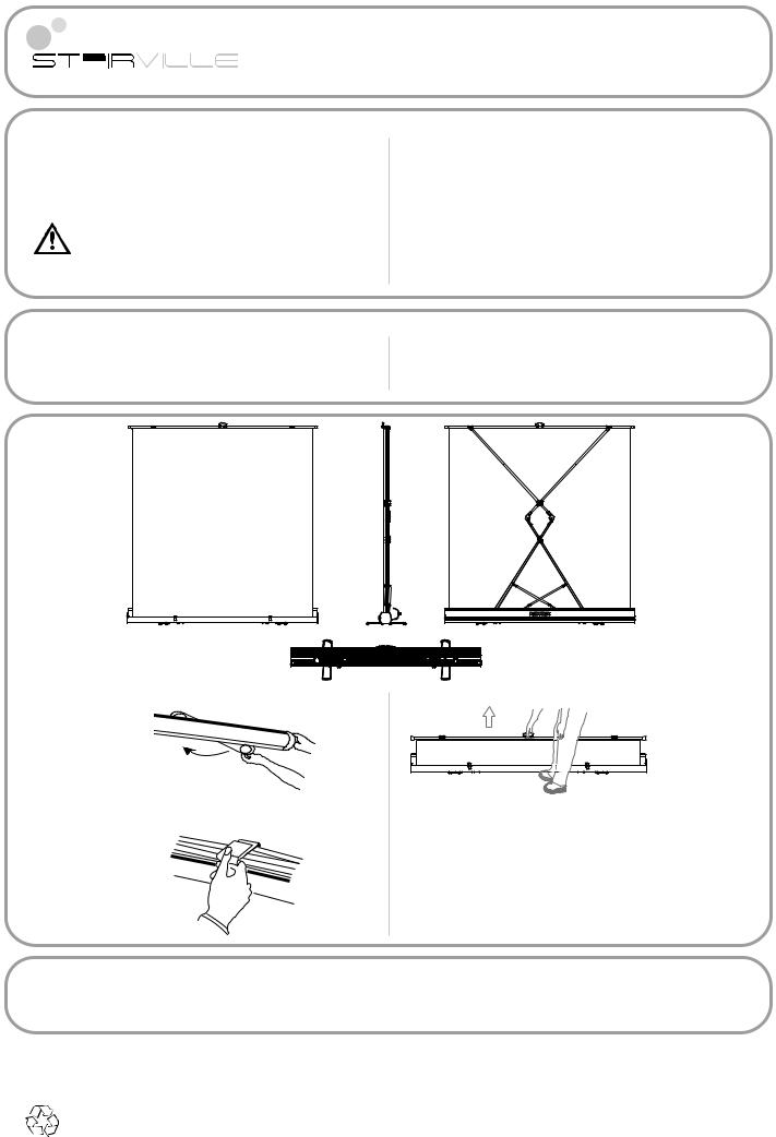 Thomann Green Screen Roll-Up Quick Start Guide