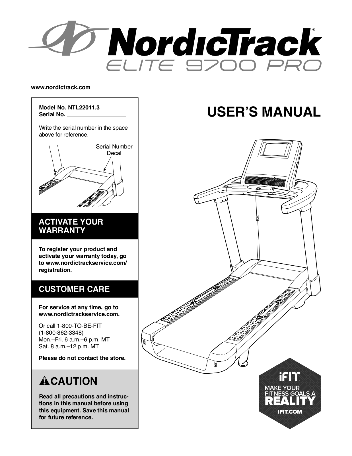 NordicTrack NTL220113 Owner's Manual