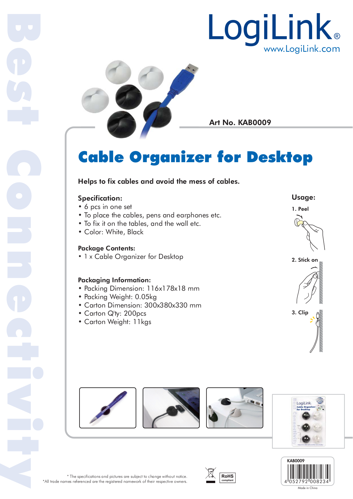 LOGILINK KAB0009 Datasheet - ManualMachine.com