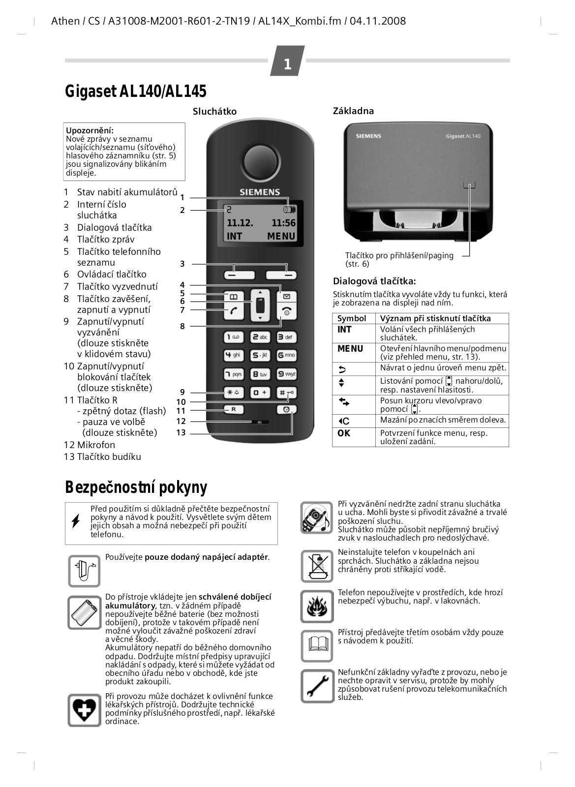 Siemens Gigaset AL145 User Manual