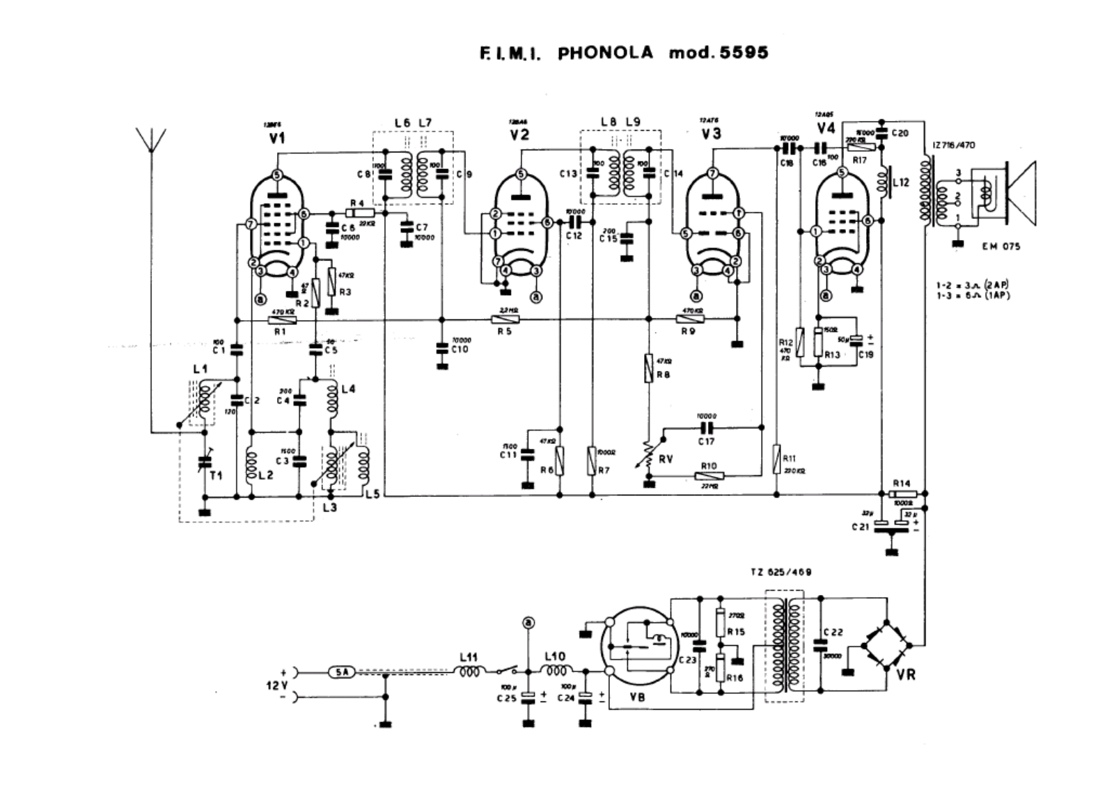 Phonola 5595 schematic - ManualMachine.com