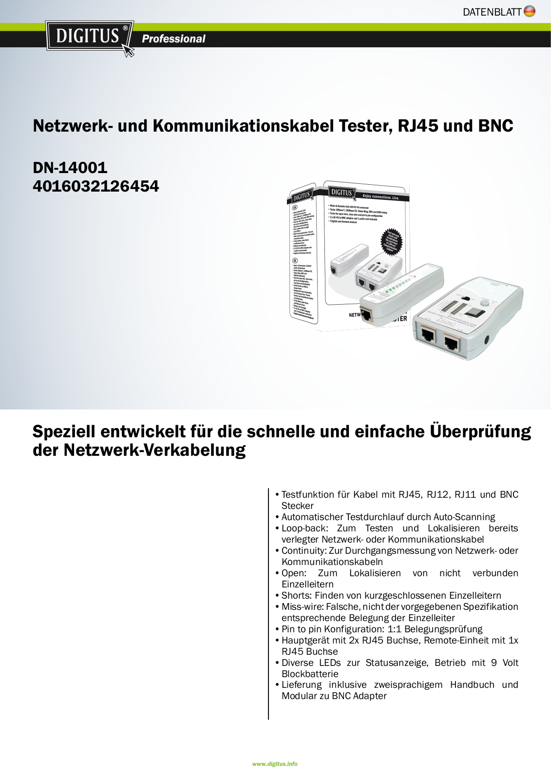 Digitus DN-14001 User Manual