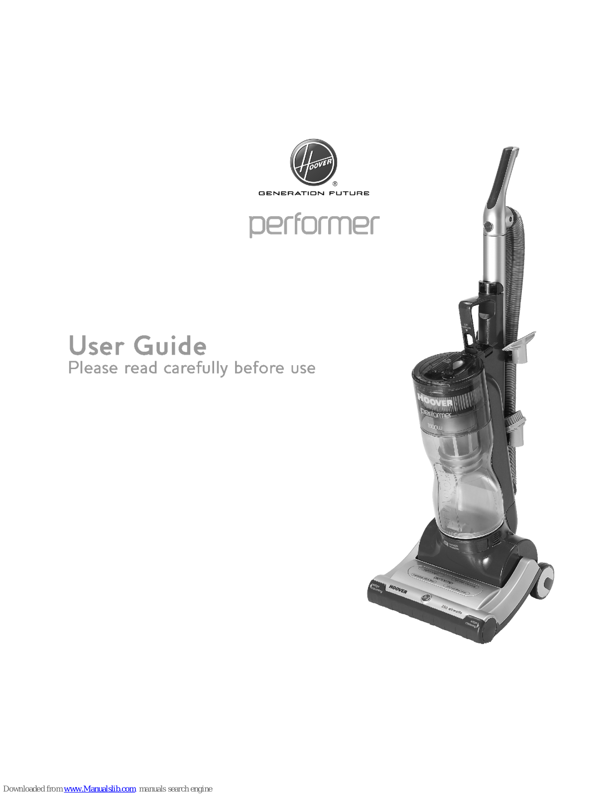 Hoover Performer User Manual