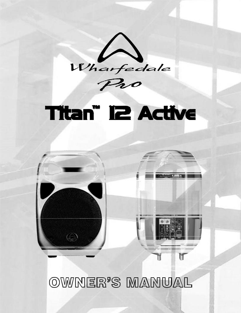 Wharfedale Titan 12 ACTIVE User Manual