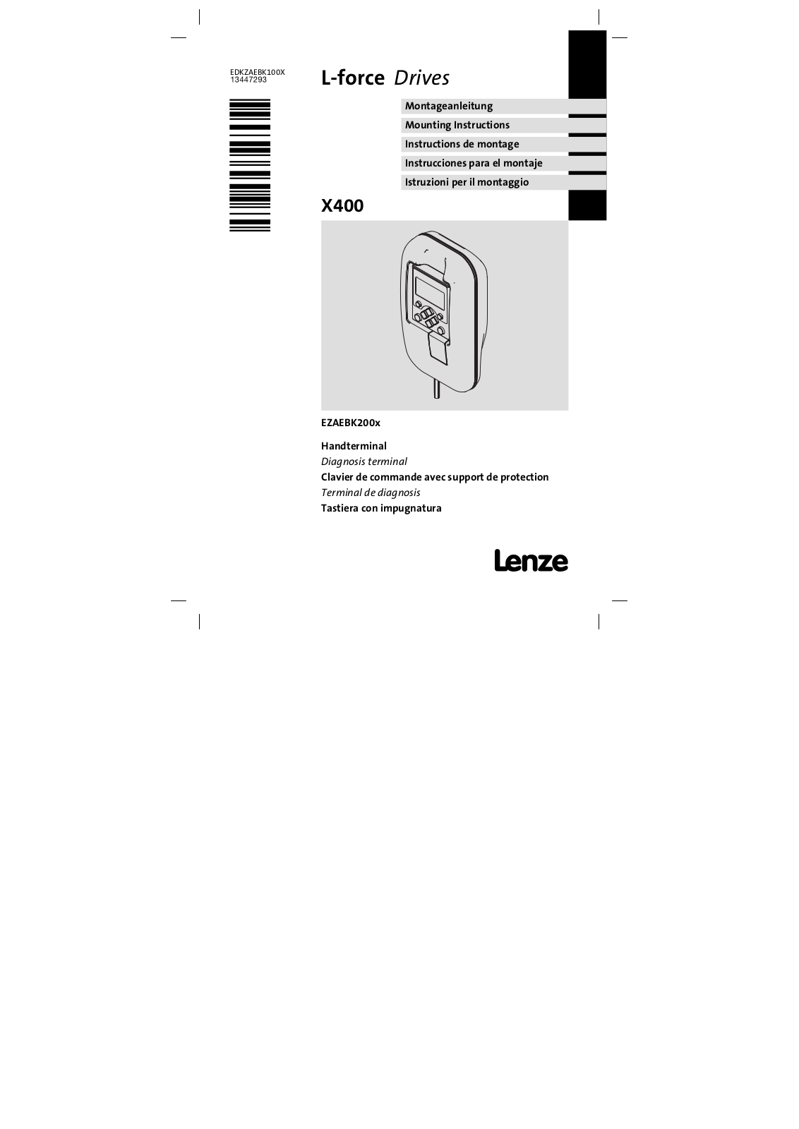 Lenze EZAEBK200x User Manual