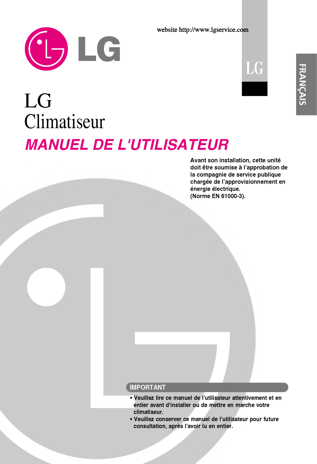 LG G12AH User Manual