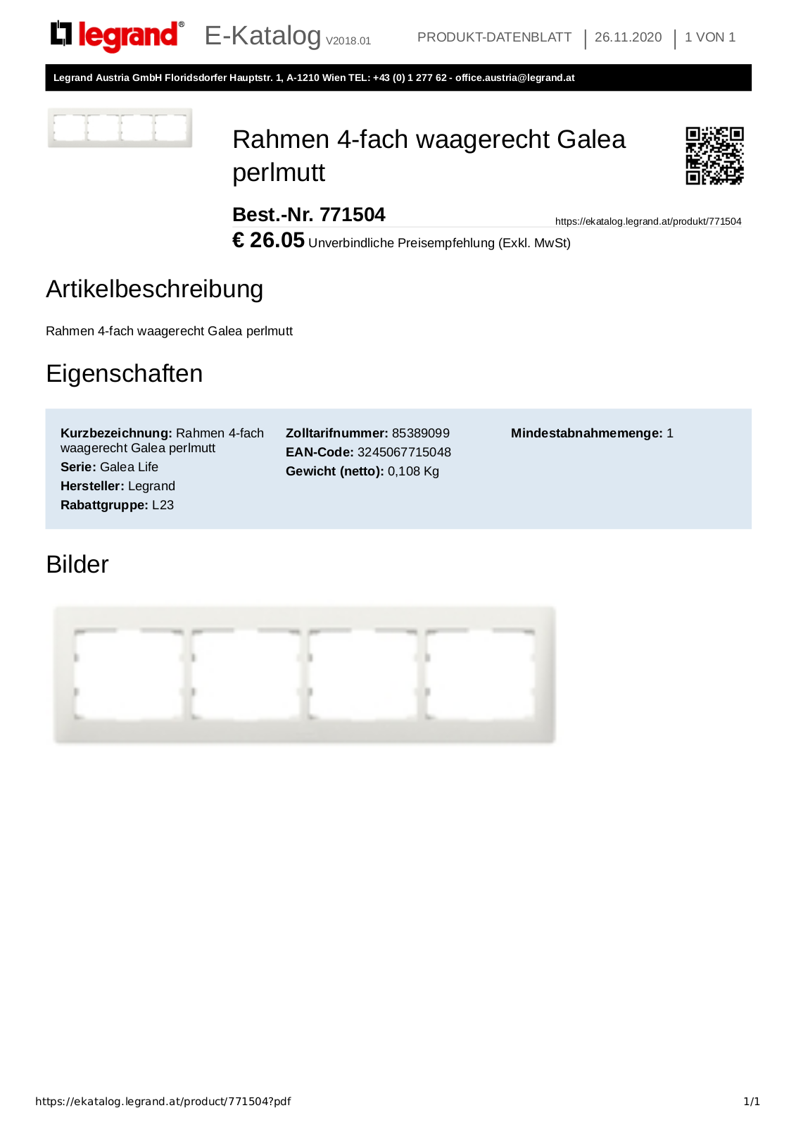 Legrand 771504 User Manual