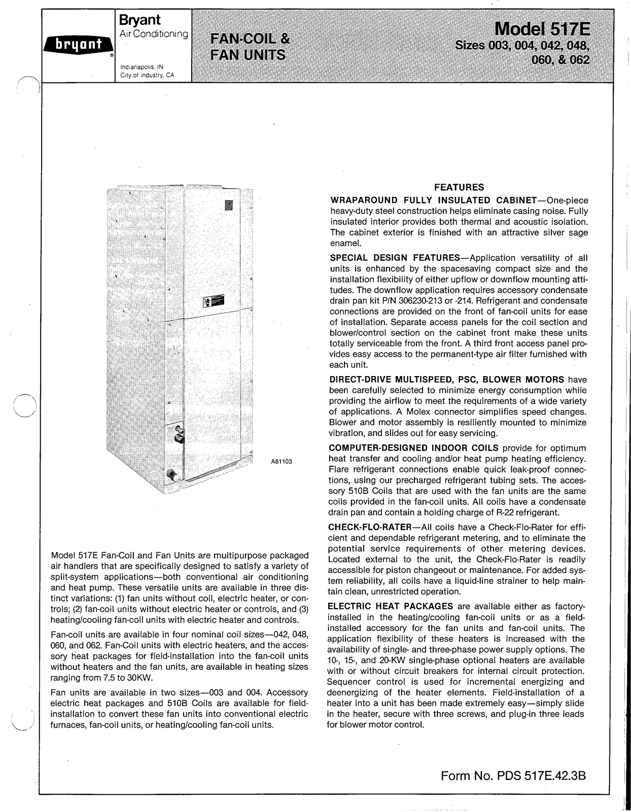 Bryant 517E User Manual