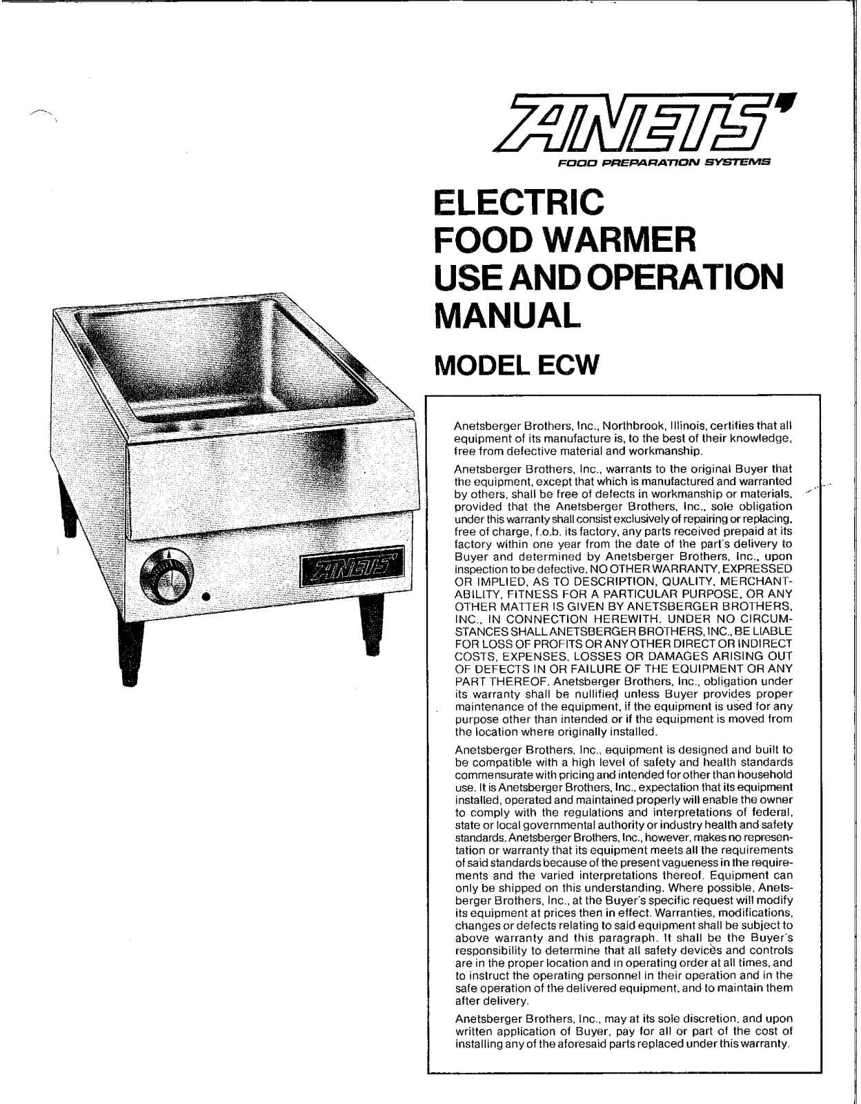 Anets ECW Installation  Manual