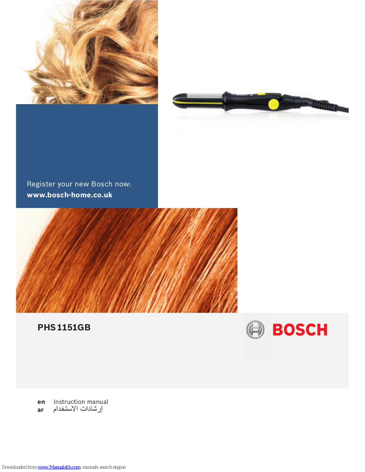 Bosch PHS 1151GB Instruction Manual