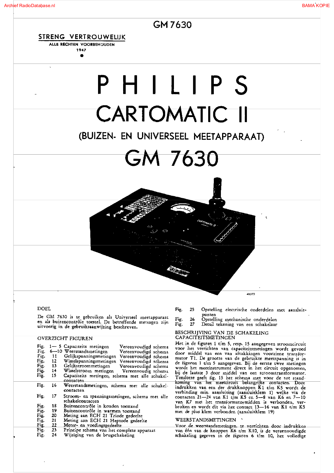 Philips gm7630 User Manual