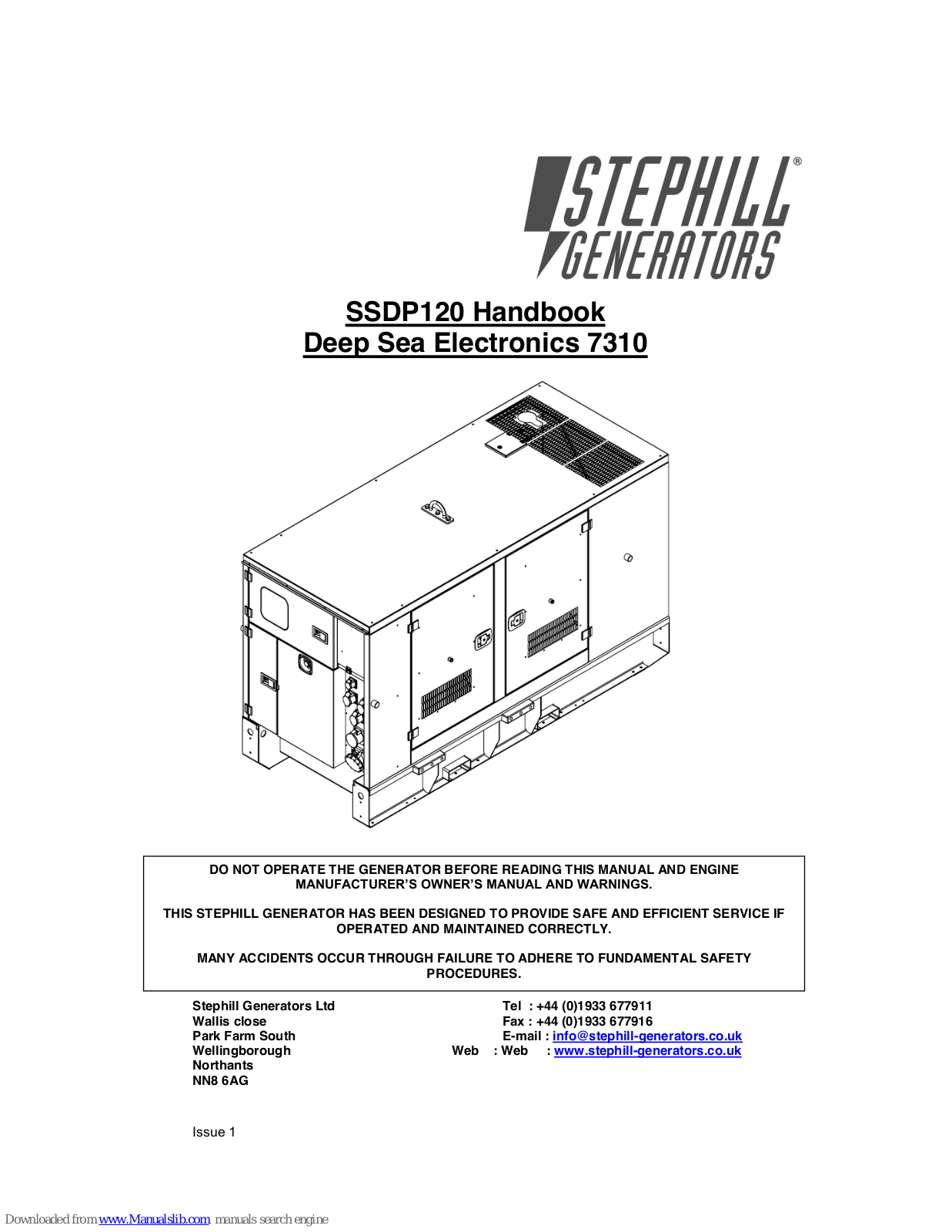 Stephill SSDP120 Handbook - ManualMachine.com