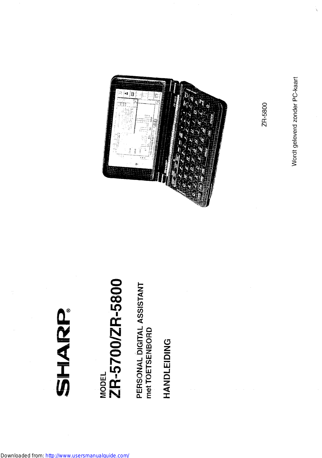 SHARP ZR-5700/5800 User Manual