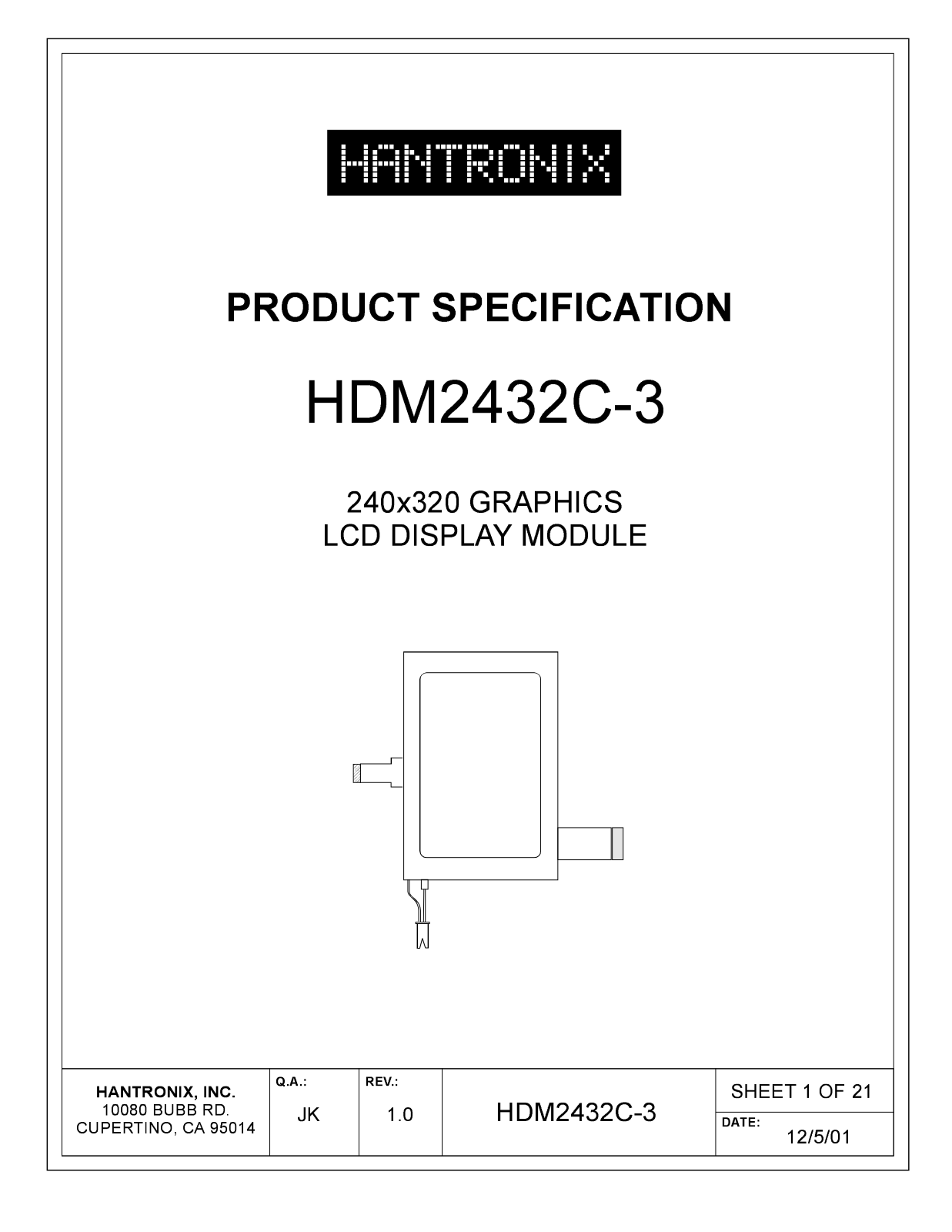 HANTRONIX HDM2432C-3 Datasheet