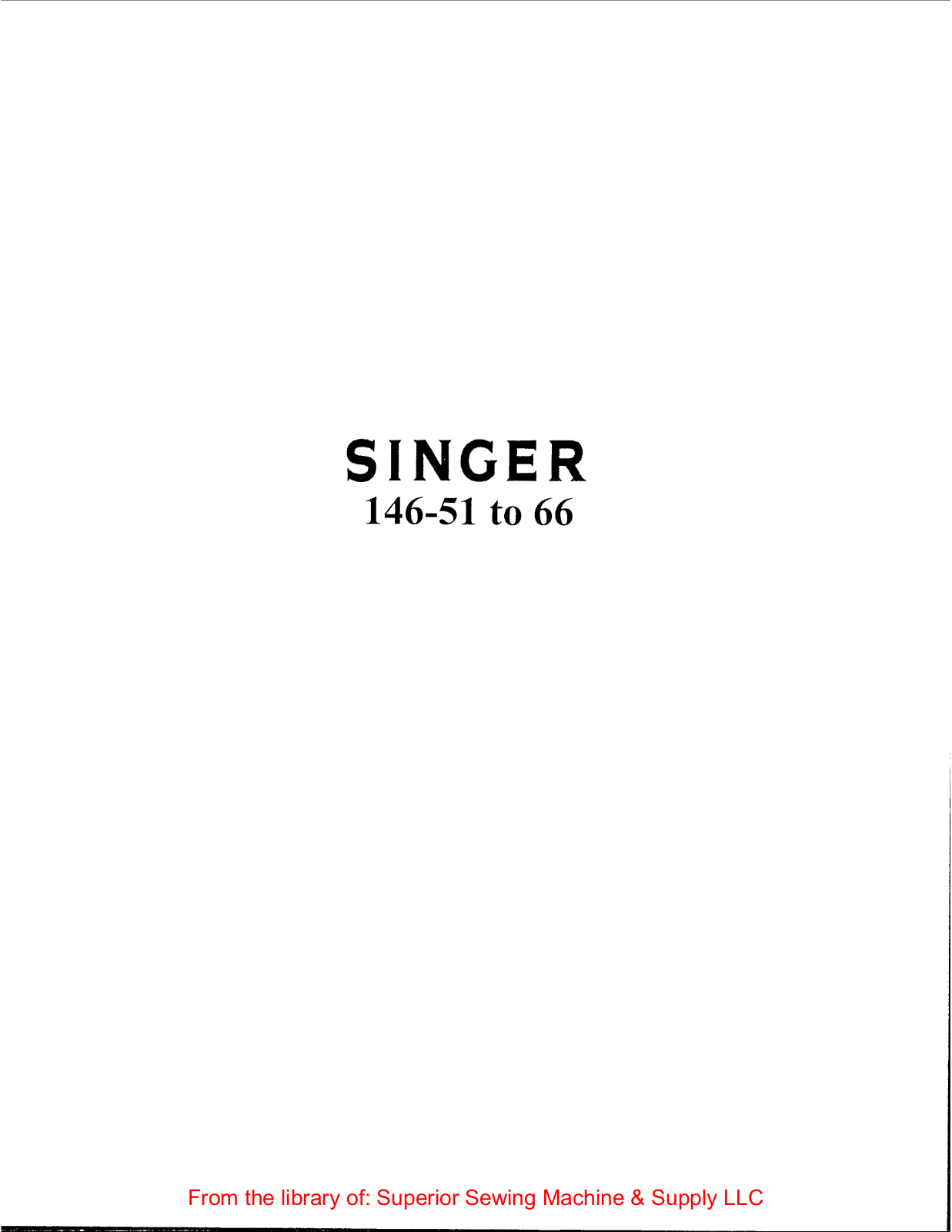 Singer 146-52, 146-53, 146-54, 146-55, 146-56 User Manual - ManualMachine.com