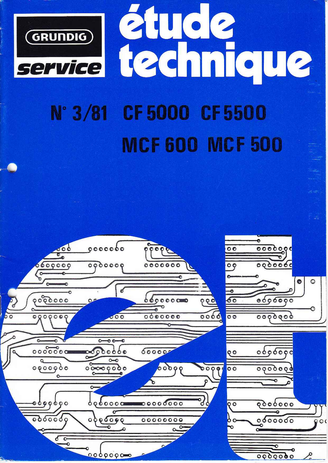 Grundig MCF-600, MCF-500 SM, CF-5500 SM Schematic