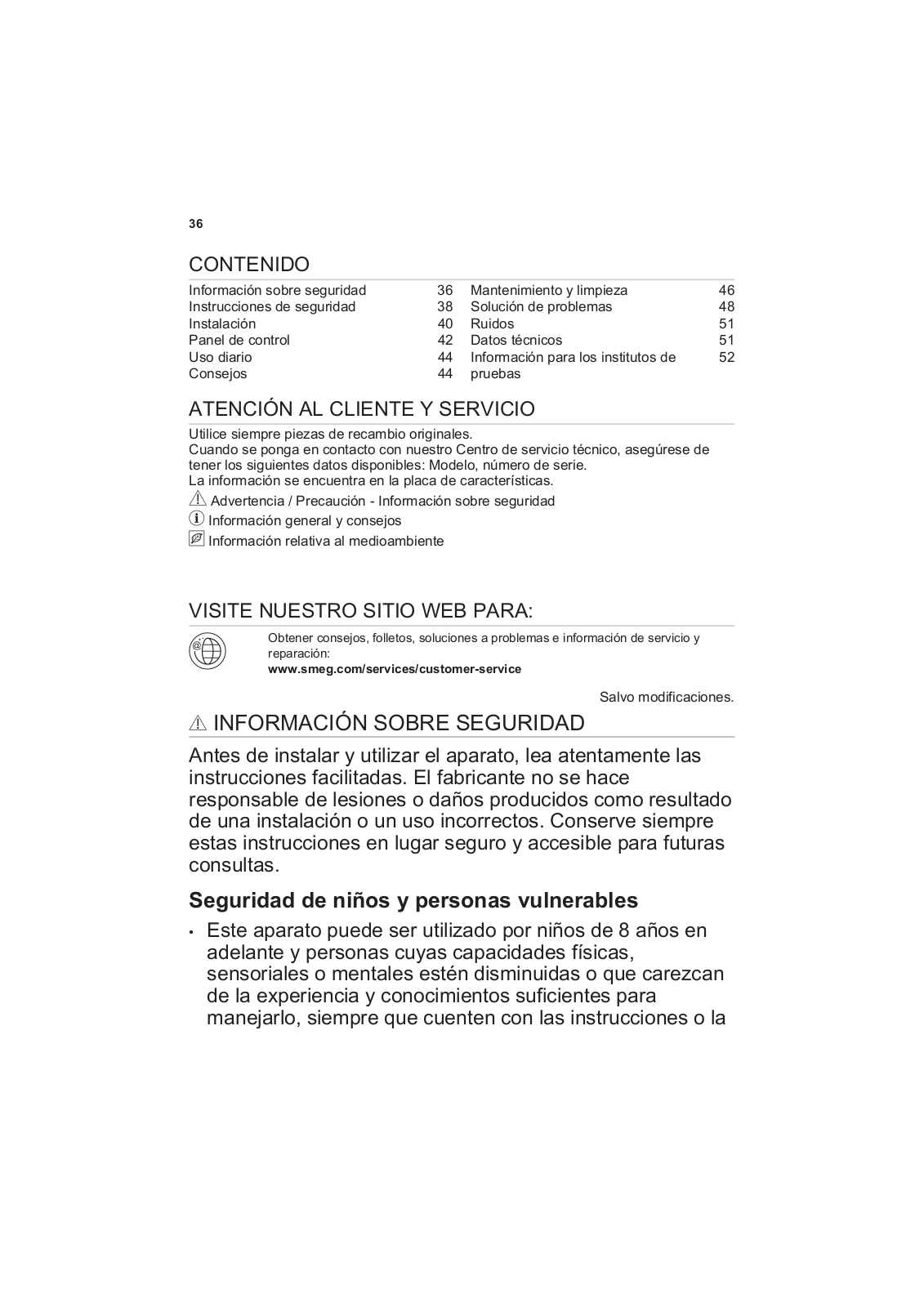 Smeg U8F082DF1 User manual