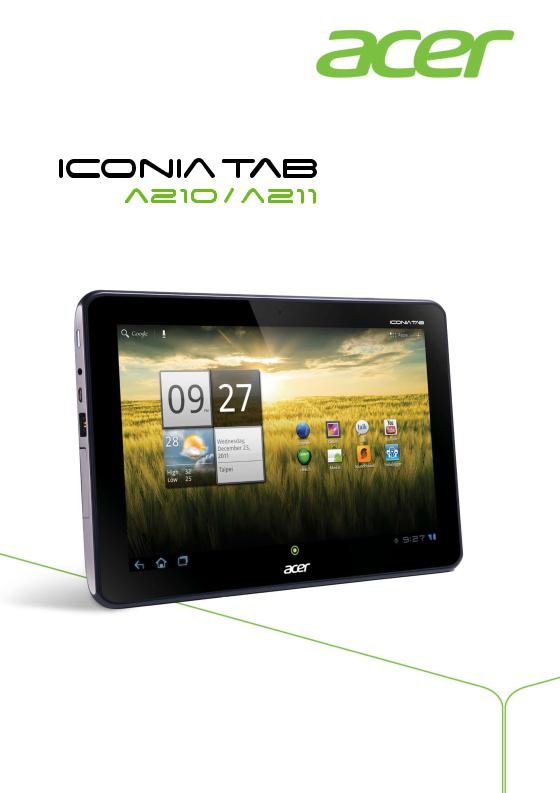 Acer Iconia Tab A210 User Manual