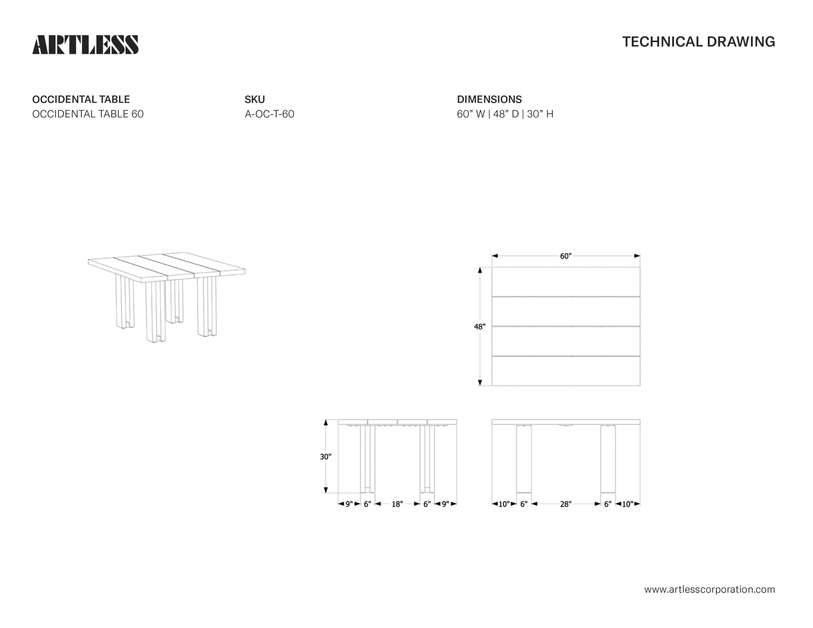 ARTLESS LYS1072 Dimensions - ManualMachine.com