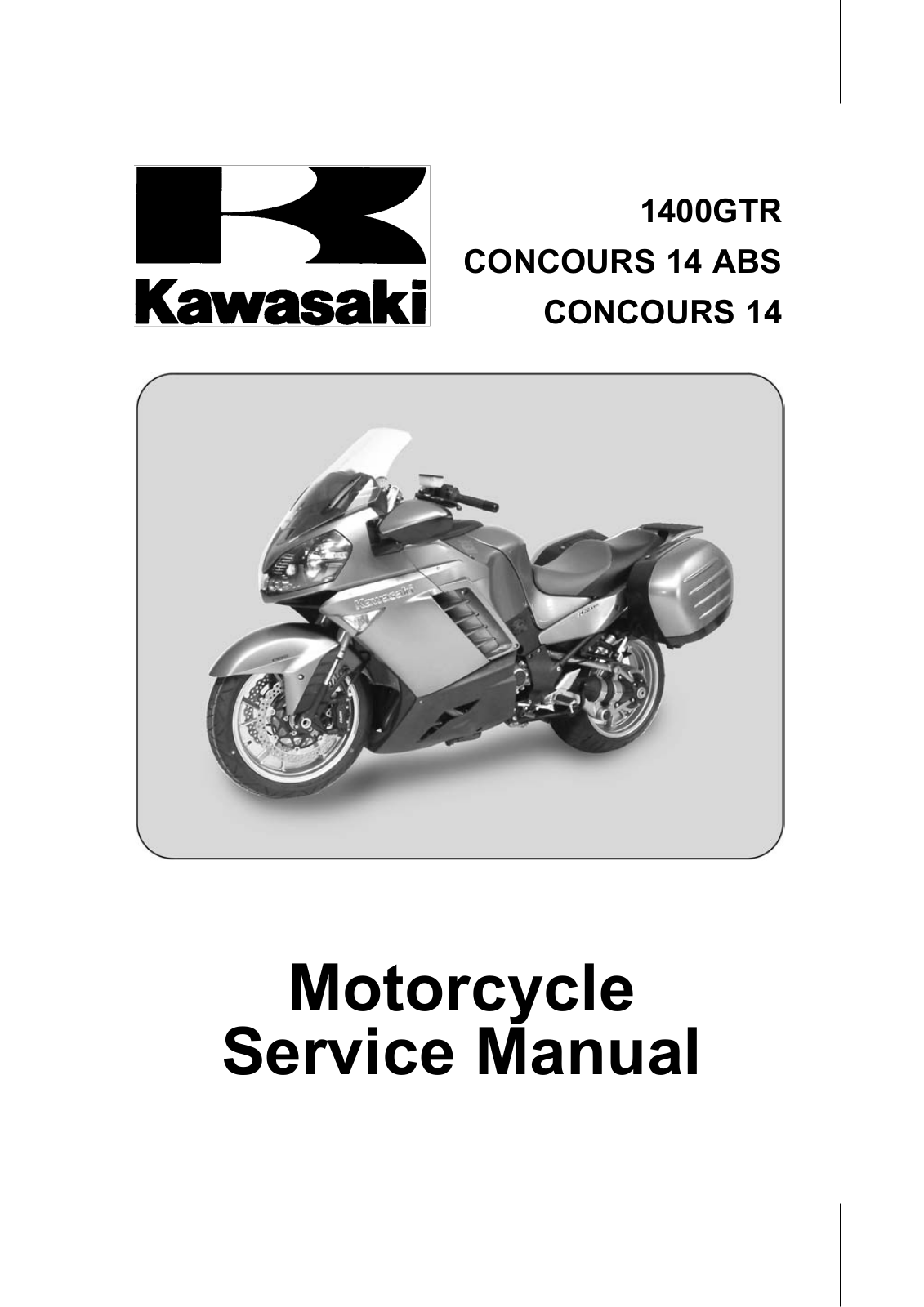 Kawasaki 1400GTR Service manual