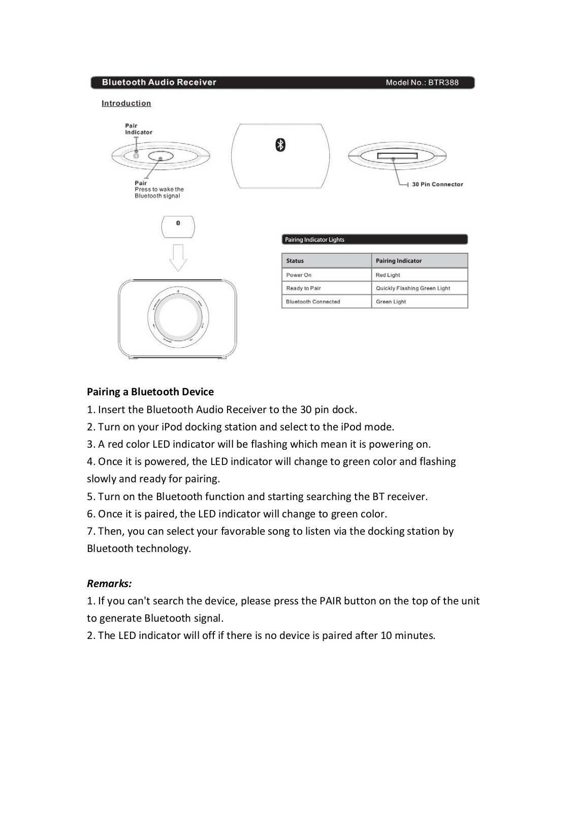 Digital Gallery Global BTR388 User Manual