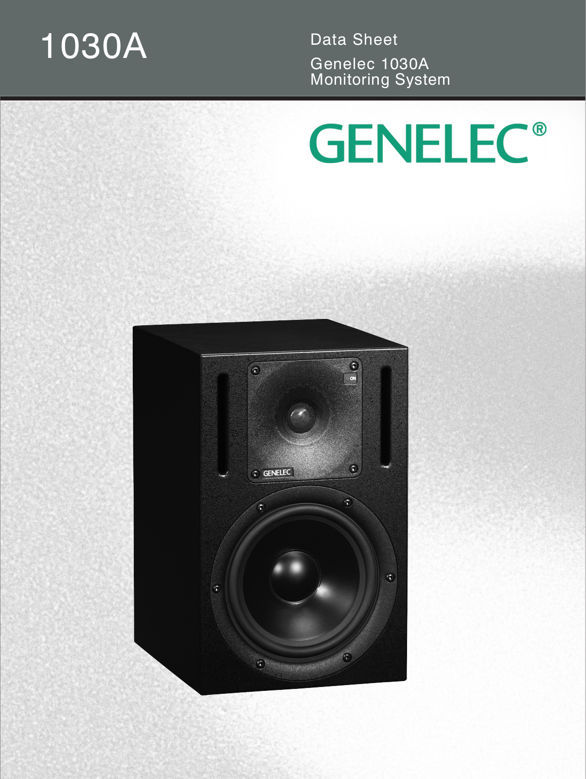 Genelec 1030-A Brochure