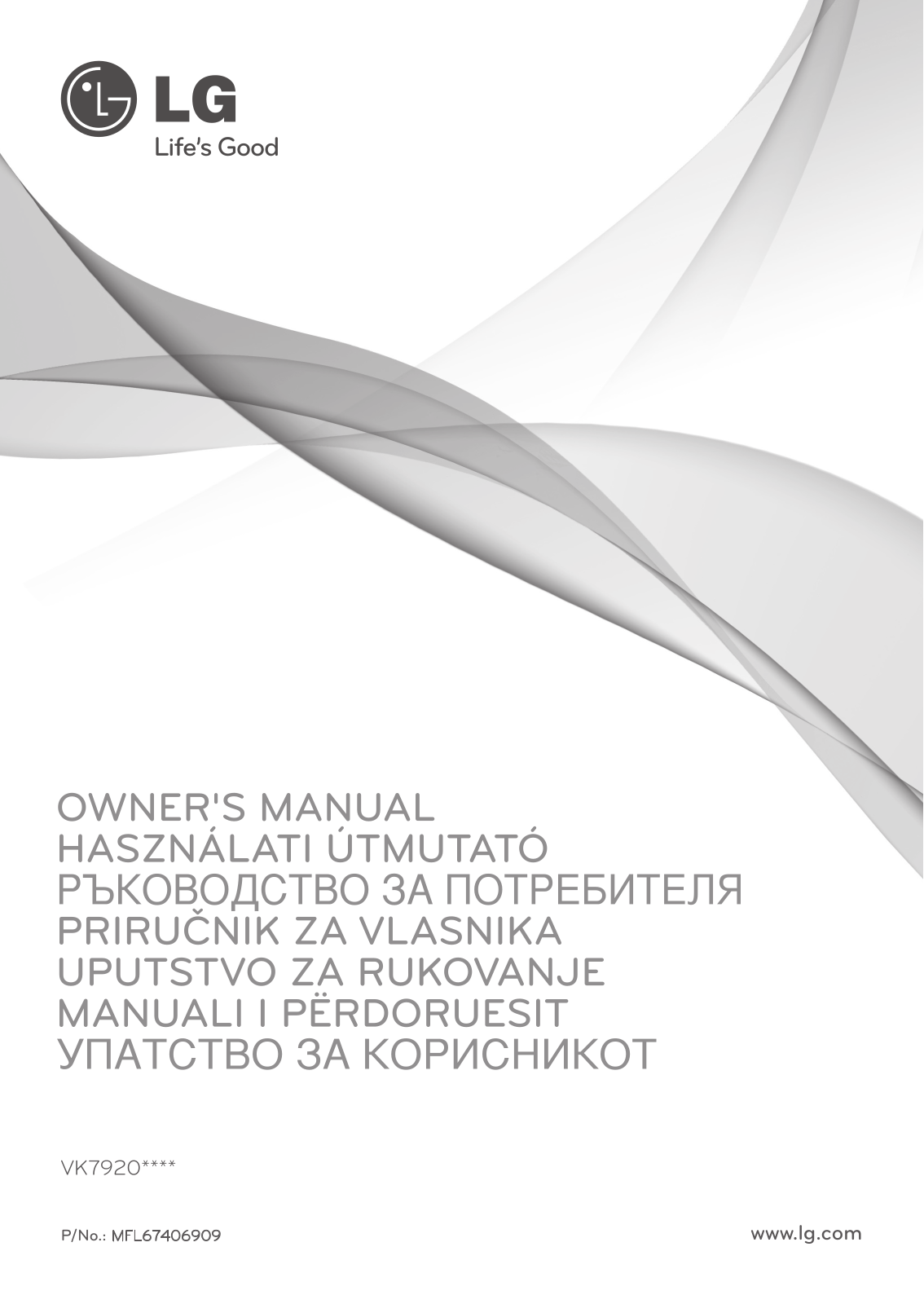 LG VK7920NNT Owner's Manual